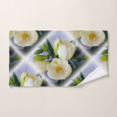 白色黄色斑 バスタオルセット (ハンドタオル)