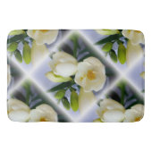 白色黄色斑 バスマット (正面)