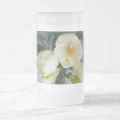 白色黄色斑 フロストグラスビールジョッキ (中央)