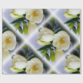 白色黄色斑 ラッピングペーパー (フラット)