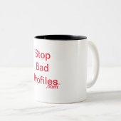 白色11ozセラミックマグカップ内部カラー ツートーンマグカップ (正面右)