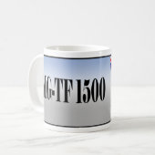 白色MG TF コーヒーマグカップ (正面左)