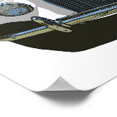 白色MG TF ポスター (角)