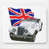 白色MG TF マウスパッド (正面)