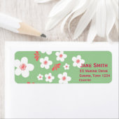 白花かわいいヴィンテージフローラ ラベル (インサイチュ)