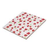 白花と赤花 タイル (側面)