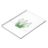 白花の水色 ノートブック (左側)