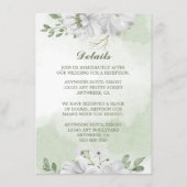 白花の緑の詳細 エンクロージャーカード (正面)