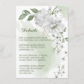 白花の緑の詳細 エンクロージャーカード (正面)