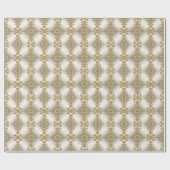 白花ゴールド装飾ラッピングペーパー ラッピングペーパー (フラット)