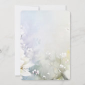 白花スペインの結婚式招待状 招待状 (裏面)