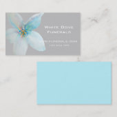 白花デザイン葬祭業 名刺 (正面/裏面)
