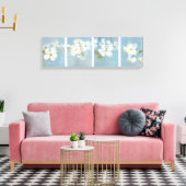 白花パネル キャンバスプリント (インサイチュ (リビング))