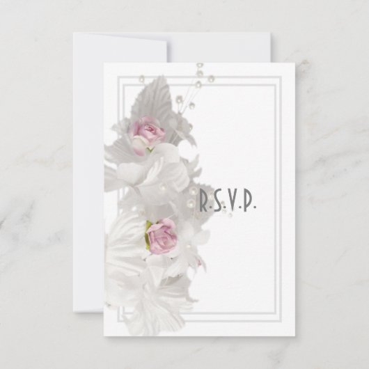 白花フローラ結婚ズ 出欠カード (裏面)