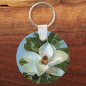 白花マグノリア キーホルダー (正面)
