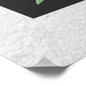 白花モダンアートII ポスター (角)