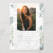 白花写真大学大学院生 招待状 (裏面)