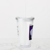 白花写真美しいAshes Bible Verse アクリルタンブラー (右)