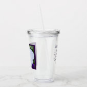 白花写真美しいAshes Bible Verse アクリルタンブラー (左)