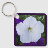 白花写真美しいAshes Bible Verse キーホルダー (正面)