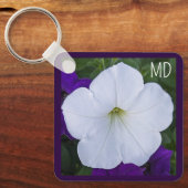 白花写真美しいAshes Bible Verse キーホルダー (正面)