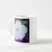 白花写真美しいAshes Bible Verse コーヒーマグカップ (正面左)