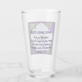 白花写真美しいAshes Bible Verse タンブラーグラス (裏面)