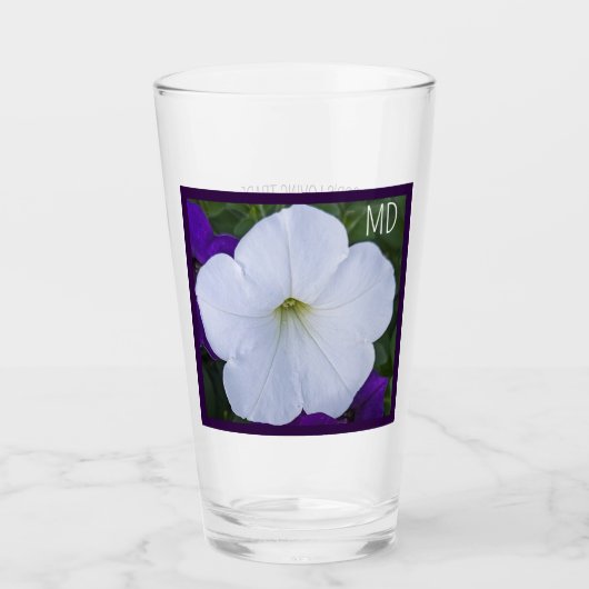 白花写真美しいAshes Bible Verse タンブラーグラス (正面)