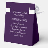 白花写真美しいAshes Bible Verse フェイバーボックス (裏面)