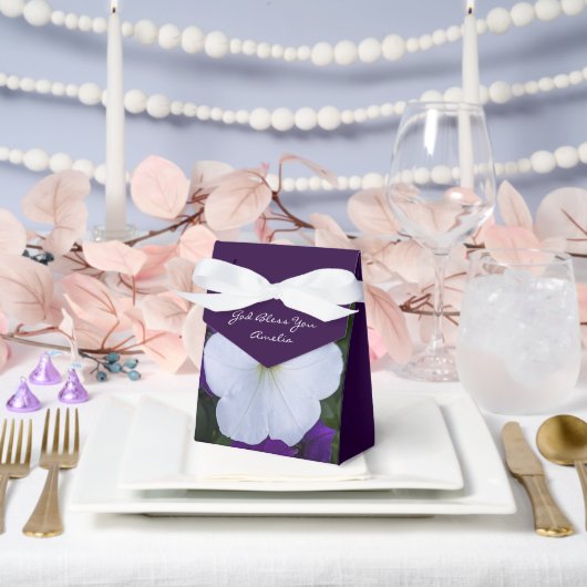 白花写真美しいAshes Bible Verse フェイバーボックス (ウェディング)