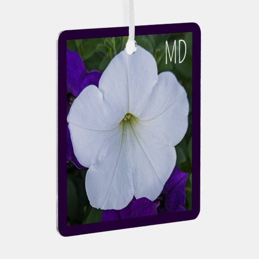 白花写真美しいAshes Bible Verse メタルオーナメント (正面右)