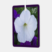 白花写真美しいAshes Bible Verse メタルオーナメント (正面左)