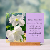 白花写真聖書聖句賛美神の アクリルサイン (ニュートラル)