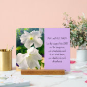 白花写真聖書聖句賛美神の アクリルサイン (ウェディング)