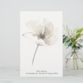 白花文パーソナライズされた房具 便箋 (スタンド正面)