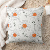 白花柄クッション クッション (ブランケット)