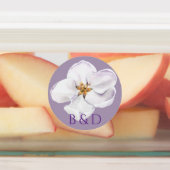 白花水彩春花 ラベル (貼付)