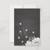 白花緑金ゴールドリース サンキューカード (裏面)