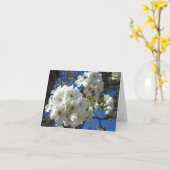 白花観賞用ナシの木 カード (黄色い花)