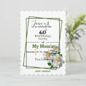 白花誕生日招待状 招待状 (スタンド正面)