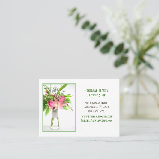 白花配信 名刺 (スタンド正面)