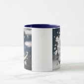 白花銀三日月 マグカップ (中央)