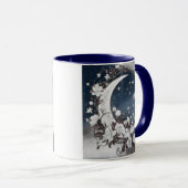 白花銀三日月 マグカップ (正面右)