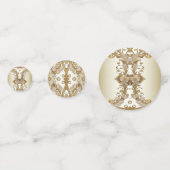 白花飾り金ゴールドテーブル紙吹雪 コンフェッティ (裏面)