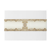 白花飾り金ゴールドベリーバンド 招待状ベリーバンド (裏面例)