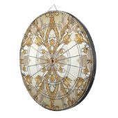 白花飾金ゴールドダーツボード ダーツボード (正面右)