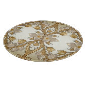 白花飾金ゴールド板 カッティングボード (角)