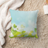 白花 クッション (ブランケット)