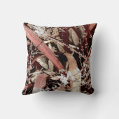 白花・ブルゴーニュ葉no3 クッション (裏面)