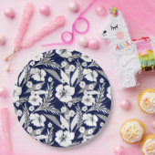 白花。 ペーパープレート (パーティー)